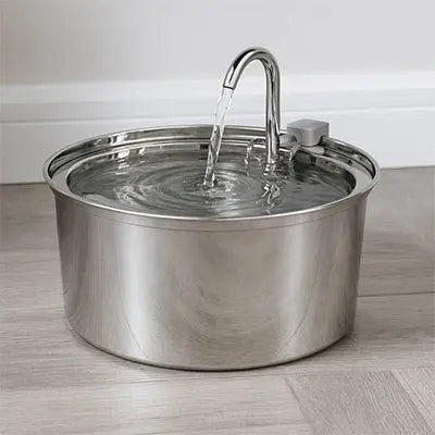 Fontaine à Eau Chat FontaineMiaou™ – Acier Inoxydable, Silencieuse & Élégante CatLoversBoutique.com