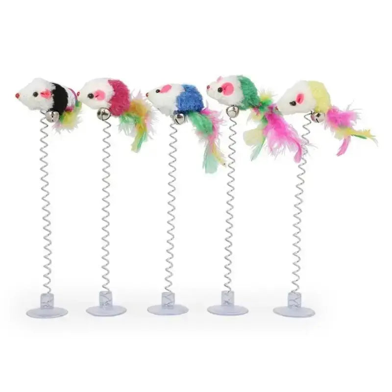 Jouet Pour chat à ressort et ventouse - ToyStick™ - CatLoversBoutique.com