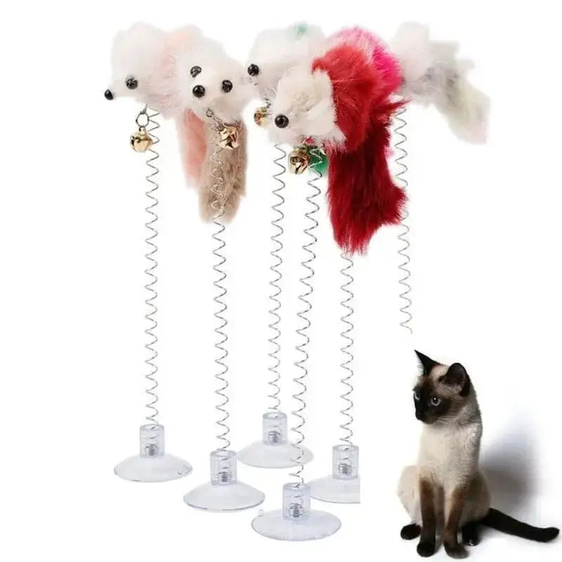 Jouet pour chat - Tige Spirale SpringFun™ - CatLoversBoutique.com