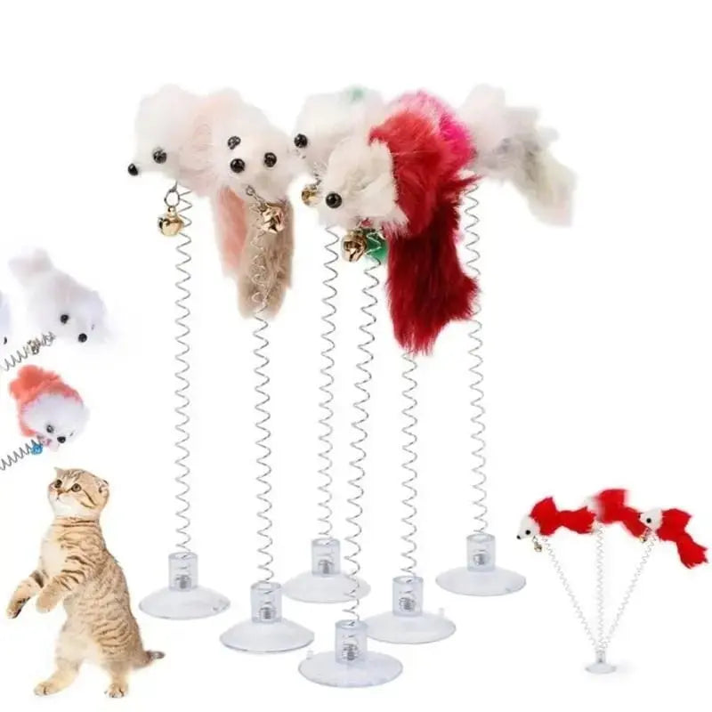 Jouet pour chat - Tige Spirale SpringFun™ - CatLoversBoutique.com