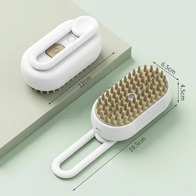 3 in 1 Pet Cat Dog Steamy Spray Cleaning Brush Electric Anti-splashing Hair Removal Massage Brush Pet Grooming Hair Removal Comb CatLoversBoutique.com