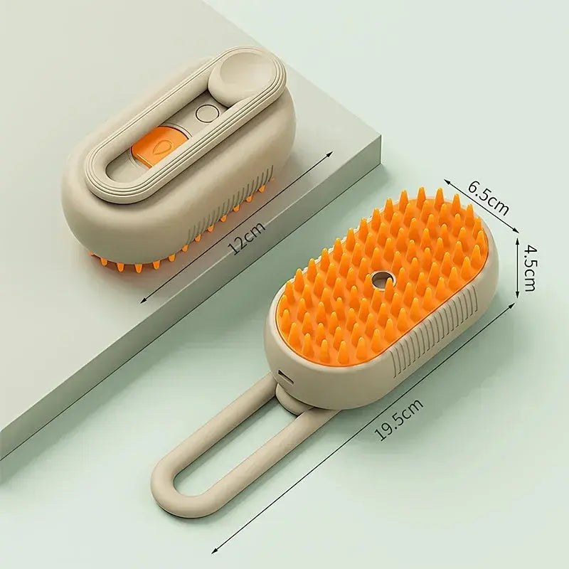 3 in 1 Pet Cat Dog Steamy Spray Cleaning Brush Electric Anti-splashing Hair Removal Massage Brush Pet Grooming Hair Removal Comb CatLoversBoutique.com