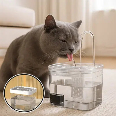 Fontaine à eau chat | AquaMiaou™ CatLoversBoutique.com