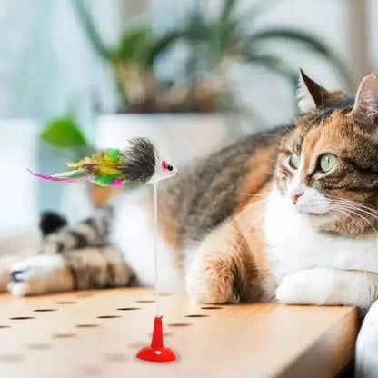 Jouet Pour chat à ressort et ventouse - ToyStick™ - CatLoversBoutique.com