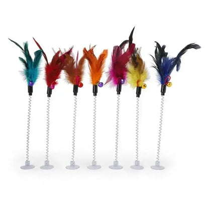 Jouet Pour chat à ressort et ventouse - ToyStick™ - CatLoversBoutique.com