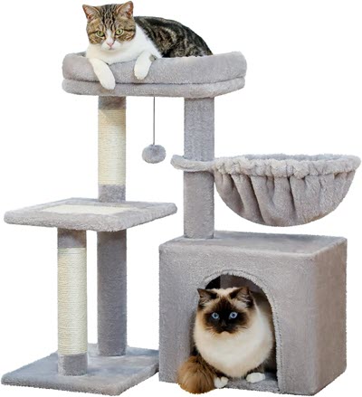 Arbre à chat* | CozyClimb™ – Compact, modulable et stable CatLoversBoutique.com