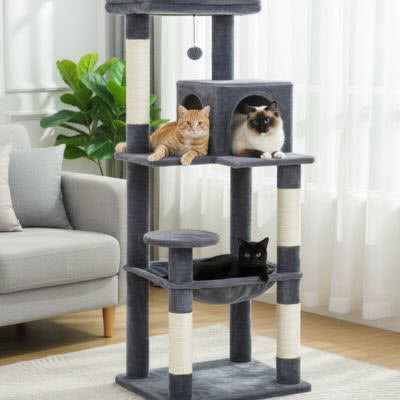 Arbre à chat | CatHaven™ – Tour multi-niveaux pour jeu et détente